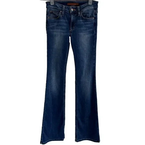 Joes Jeans Womens Sz 26x33 Icon Flare Blue Mid Rise Flawless Boho Y2K 90s Vibes - Picture 1 of 10
